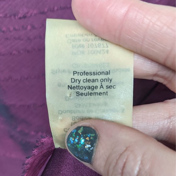 Alice + Olivia 100% Silk Strapless Layered Ruffle Dress M Burgundy Wine - Picture 9 of 10